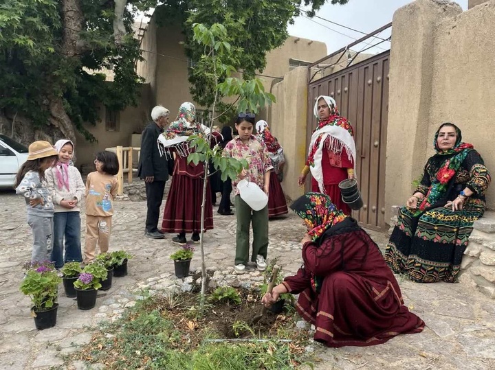 قلعهبالا با پیراهنی از گل آراسته شد